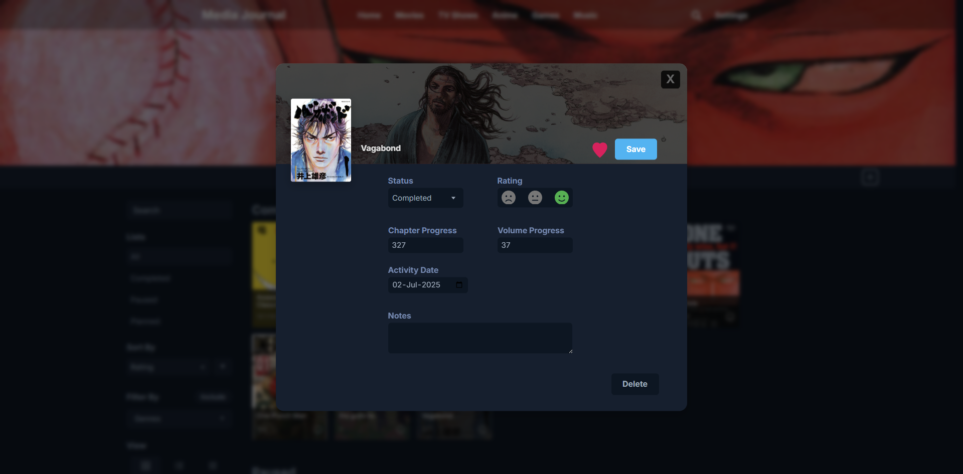 Edit Screen